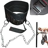 Smilerain 懸垂 ベルト 加重ベルト ディプスベルト ディッピングベルト トレーニングベルト 耐久性 付け心地が良い チェーンの長さ調節できる 丈夫で使いやすい （ソケット付き）