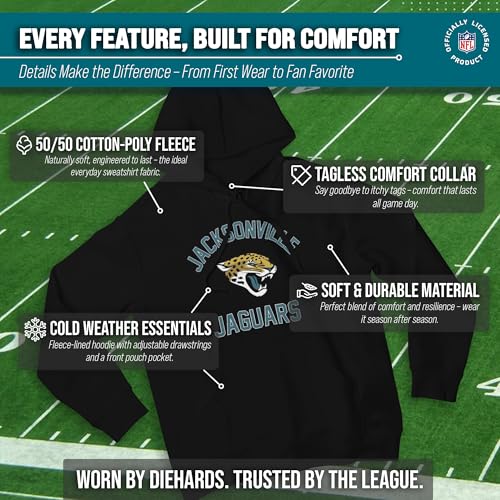 Image of Team Fan Apparel NFL Gameday Hoodie Pullover Sweatshirt for Men and Women | Officially licensed NFL Gameday fleece pullover - kangaroo pocket, ribbed cuffs, drawstring hood, unisex fit