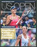 Angelique Kerber & Karolina Pliskova Signed 2016 US Open Program BAS #BG82417 - Autographed Tennis Magazines