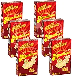 Salgadinho Mandiopã 6 Caixas 80g Sabor Bacon