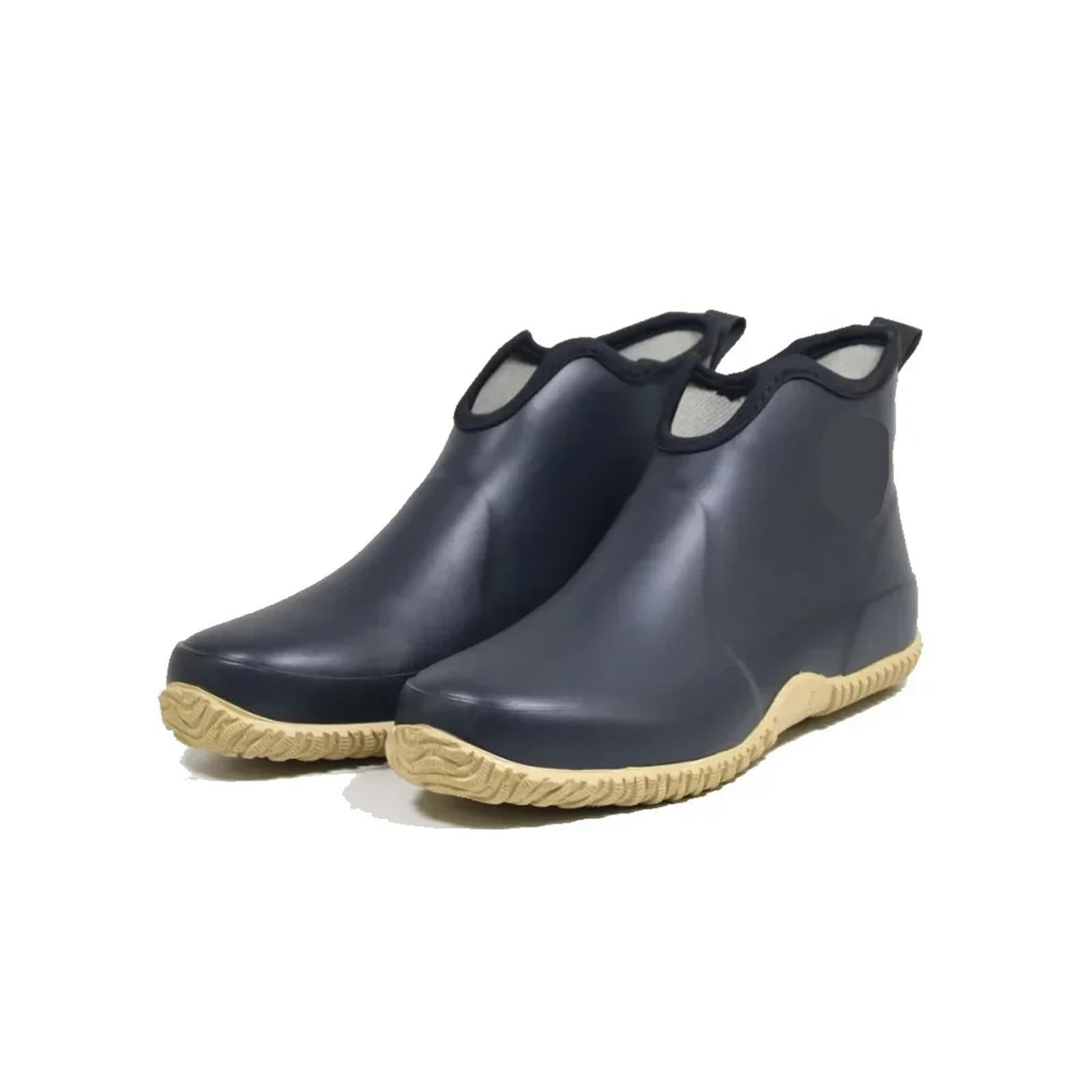 Scarpe Da Pioggia Uomo Scarpe in gomma for uomo Stivali da pioggia casual Slip on Impermeabili lavoro Stivaletti con plateau