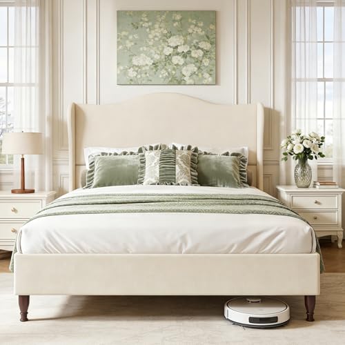Welzona Queen Wingback Bed Frame