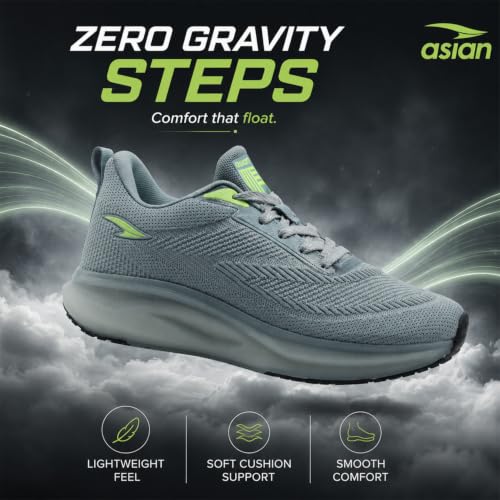 Image of ASIAN Powerplay-03 Men's Running Shoes | Lightweight Memory Foam Technology | Breathable Knit Shoes with Stylish Sporty Design