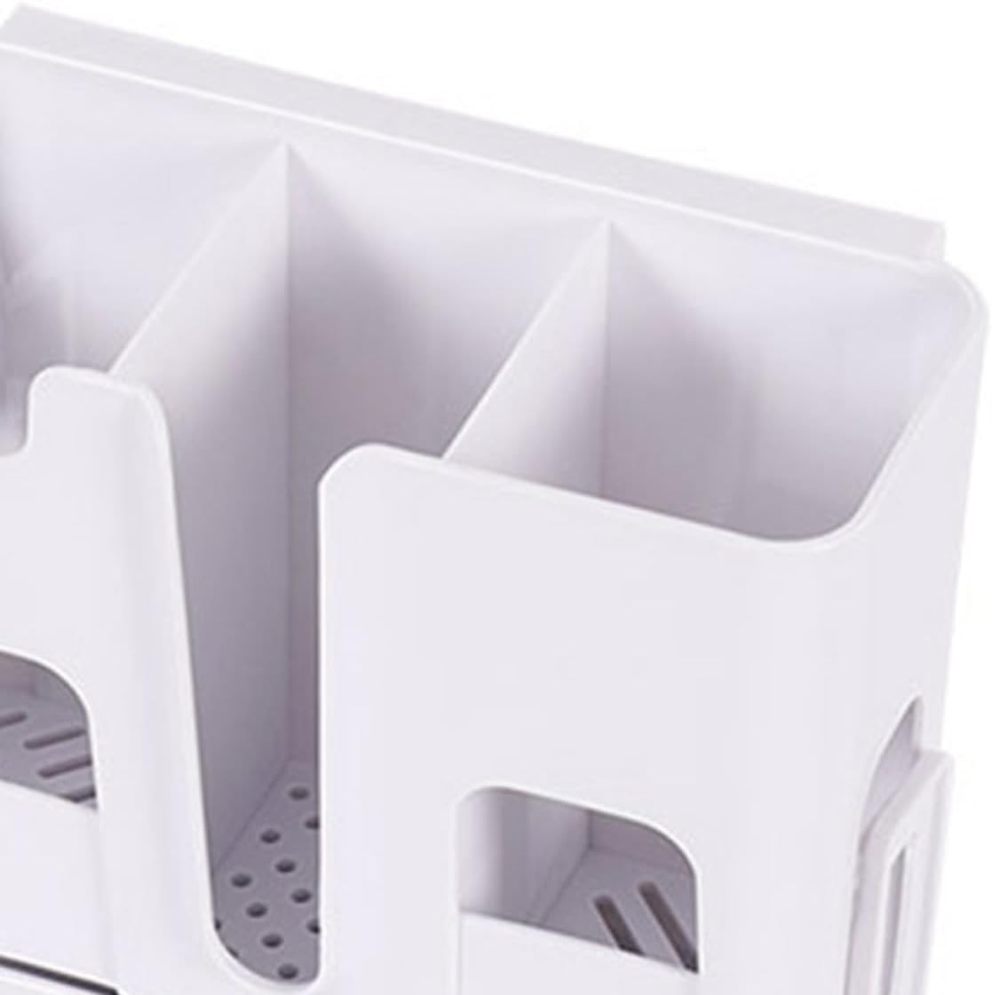 Chopstick Drying Rack Holder Wall Hanging with 3 Compartments