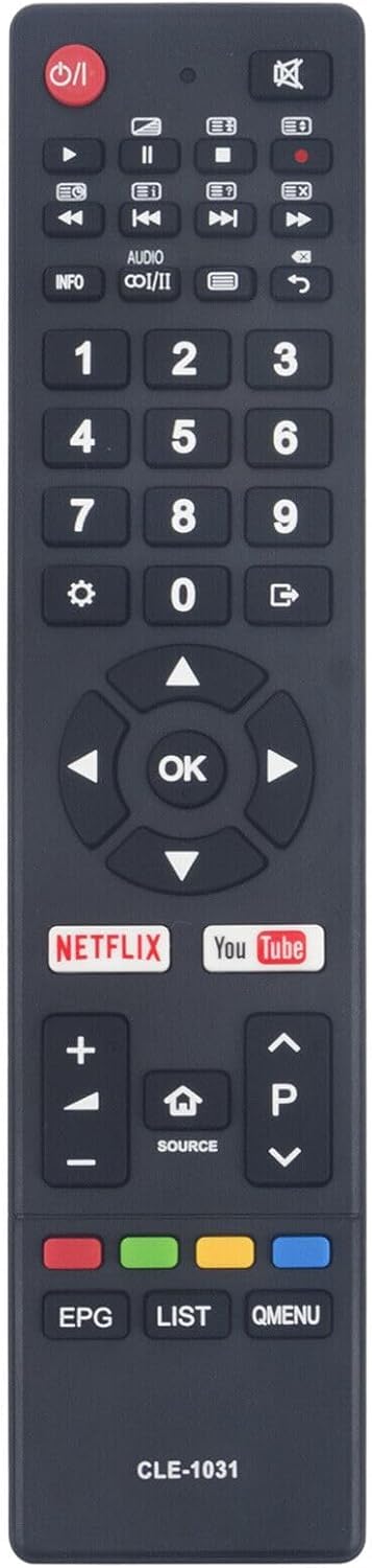 Remote for All Hitachi TVs and Hitachi Smart TVs HITACHI CLE-1031 TV Remote 32FHDSM6 32HDSM8