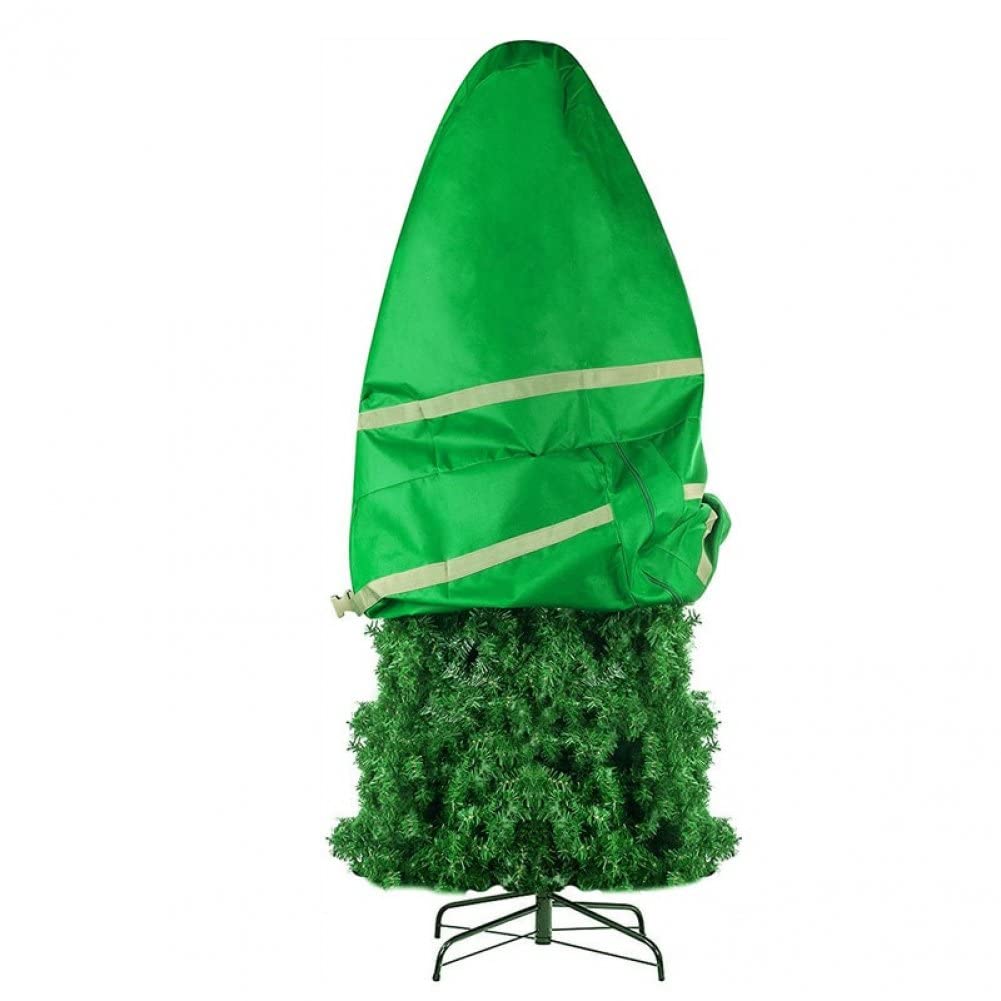 Borsa per la conservazione Verticale dell'albero di Natale Copertura Antipolvere per mobili con Benda Elastica Grande Contenitore per carichi Pesanti
