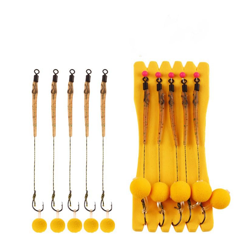 Set de 15 piezas para pesca de carpa con anzuelos miniatura 1
