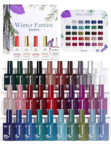 Image of beetles Gel Polish Set, Winter Fantasy Collection, 30 Colors HEMA-Free