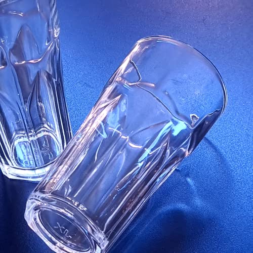 Jogo 6 Copos Água Suco Vidro Conjunto 350ml 14 X 7,5 Cor:Branco