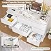 Hasuit Modern White Dresser for Bedroom with 9 Drawers, 61.4
