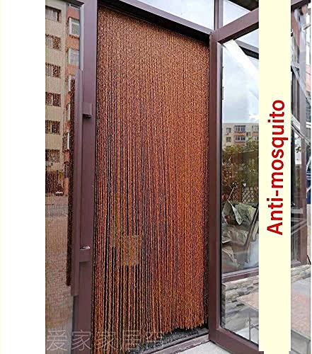 Ventilation isolation thermique rideau gaufrée bois 100x180cm - 7