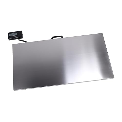 Miniatura 5 de Escala digital de envío postal para ganado, 1,102.3 lbs, 1102 libras, máximo con conteo e indicación de baja potencia, báscula de plataforma para