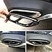 CHUANGHUI Black Aluminum alloy Car Exterior Exhaust Pipe Mufflers Cover Rear Bumper Cylinder Exhaust Pipe Cover Decorate for Mercedes-Benz A B C E CLA GLC GLE GLS Class W205 W213 X253