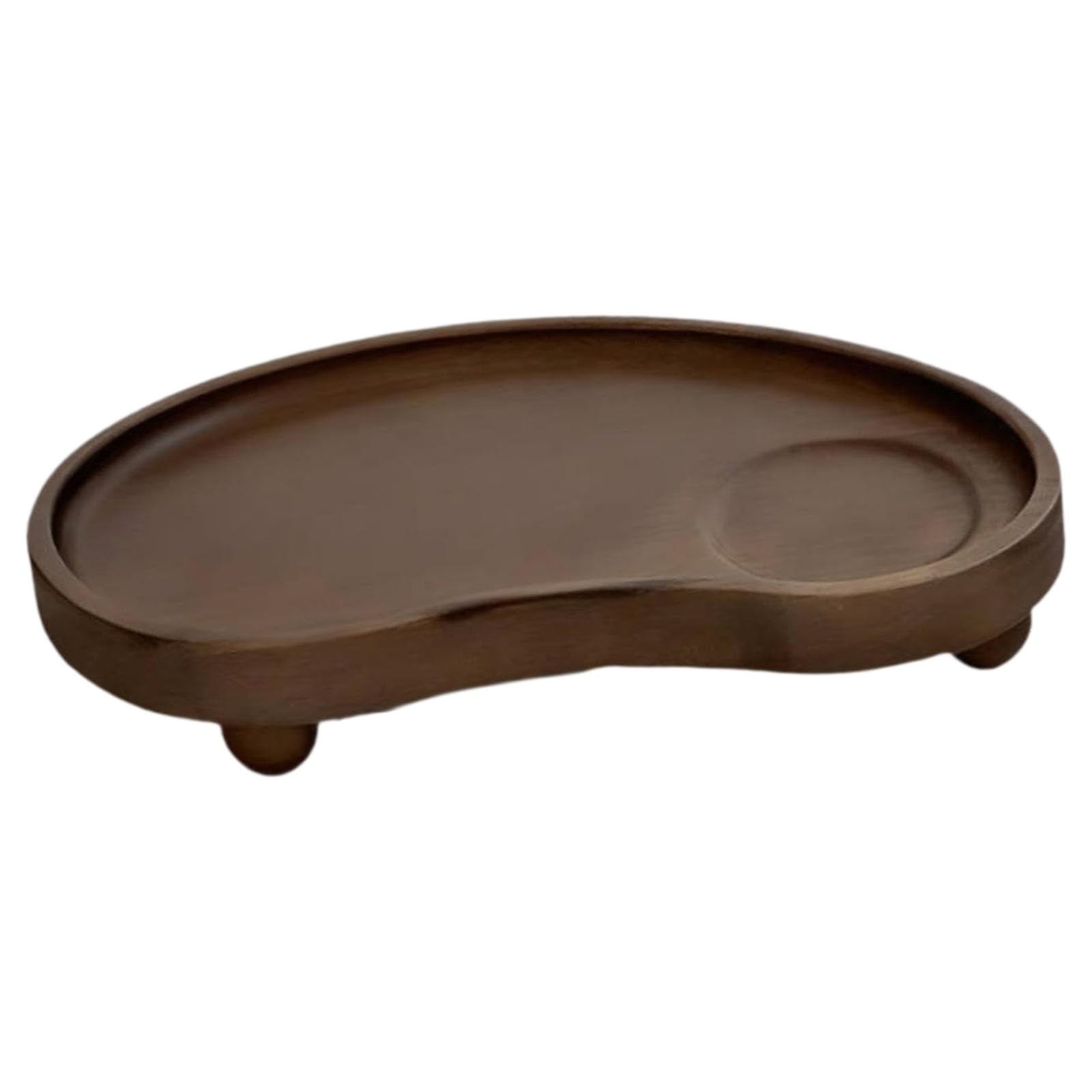 HENYGEN Bucolic Wooden Serving Platter Sophisticated Decors Tray Elegant Cup Holder Designed for Warm Home Decors and Everyday Use Simple Coffee Table Organizers