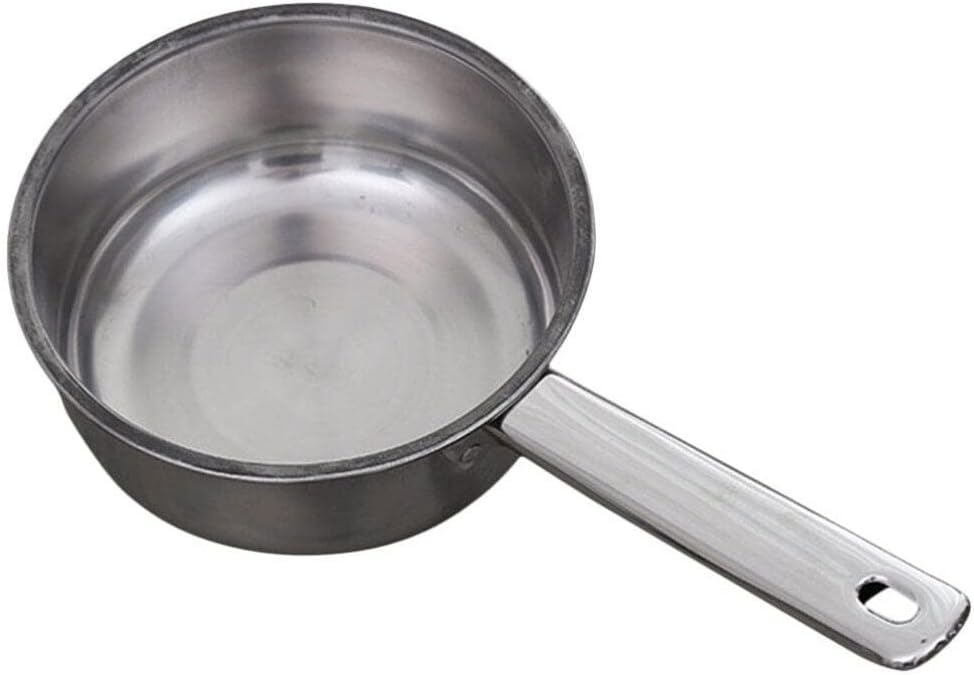 Luxshiny Stainless Steel Long Handled Water Ladle Square Handle Large Kitchen Spoon for Cooking and Food Prep