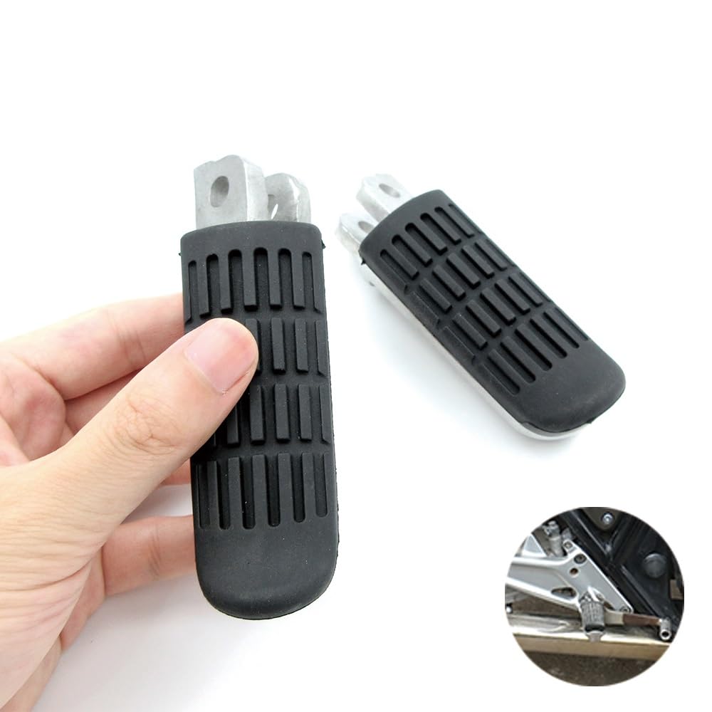 Pedane Anteriori In Alluminio Billet Nero Per Honda CBR600, CBR900, CBR1000RR E Altri | Coppia Lato Sinistro E Destro