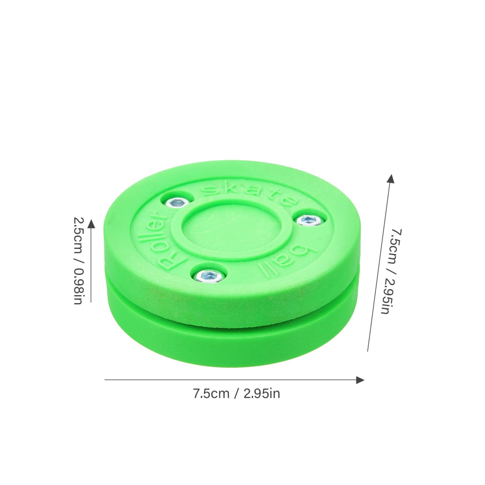 Alasum Roller Hockey Ice Hockey Training Practice Pucks Hockey Puck Indoor Puck Block Handling Hockey Biscuit Puck Hockey Game Puck Game Sports Hockey Supplies Synthetic Abs Green