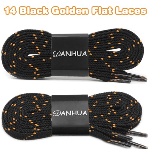 Image of Flat Shoelaces Multicolor Twill Point Thick Shoe Lace Shoestring 2 Pair