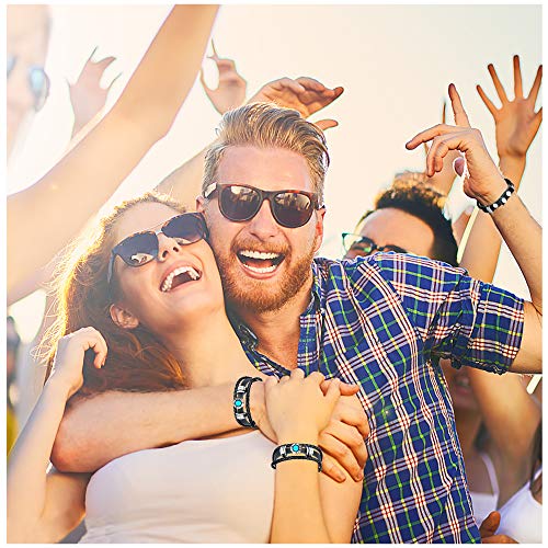 Sevendoo Gothic Punk Leather Bracelet Man Woman Weaving Braided Rock Cuff Bracelet Bangle Wristband Black Multilayer #TOP4