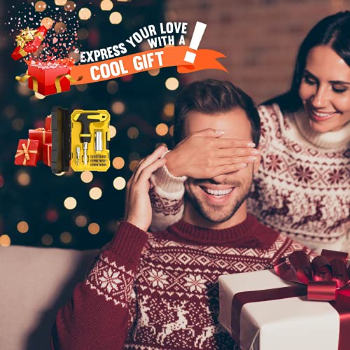 Stocking Stuffers for Men Gifts for Men Cool Stuff Magnetic Ratchet Screwdriver Set with Power Drill Adapter Dad Gifts, Super Universal Socket Grip Gadgets for Men Women Dad Husband Boyfriend - Thumbnail 5