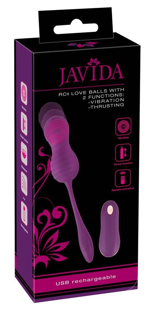 Javida RC Love Ball con 2 divertenti Viola/Oro Rosa