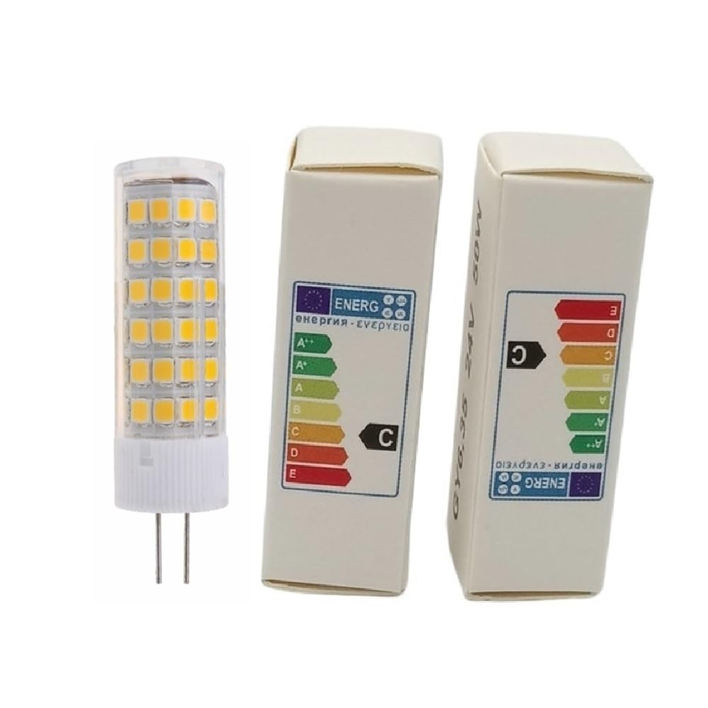 Fengyan Casa Lampadine, Confezione da 20, Lampada a mais a LED G9/G4/E14 5W AC220V 51-2835SMD Lampada a LED in cristallo di ceramica Domestico Lampada(Warm white,G4 220V)