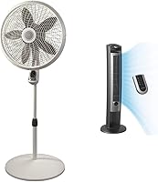 Vista 1 de Lasko Ventilador de pedestal Cyclone (18") y ventilador de torre oscilante Lasko (42")