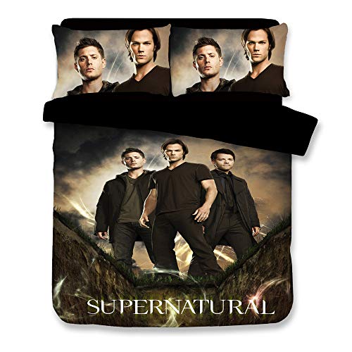 Sunday 3D Supernatural Duvet Cover Tv Bedding Sets With 3 Pieces 1 Duvet Cover 2 Pillowcases, Best Gift For Kids, King #TOP5