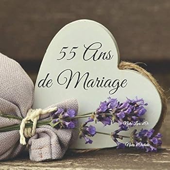 Notre Livre d'or - 55 ANS de Mariage - Noces D'Orchid?e : Un Joli Cadre Par Page Pour des Messages Uniques - Cadeau Anniversaire Mari?s 100 Pages - Beau Format