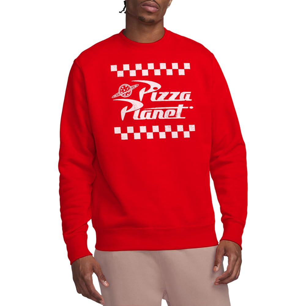 Disney Men's Toy Story Pizza Planet Takeaway Logo Sweatshirt R - Red - M