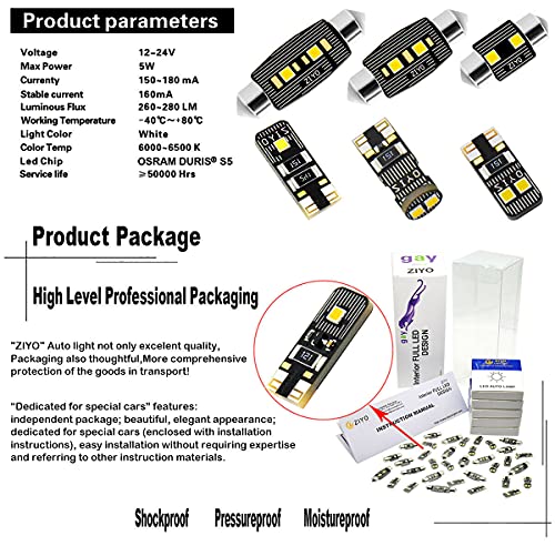Kit de luces LED interiores ZIYO para Chrysler 300 2005-2010 miniatura 7