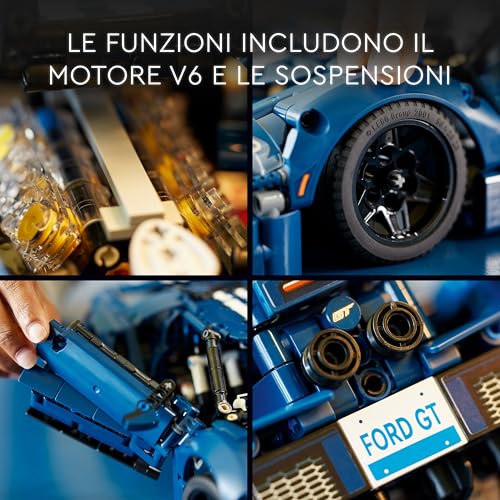 42154 Technic Ford GT 2022, Kit Modellino di Auto da Costruire per Adulti, Idea Regalo per Uomo o Donna, Lui o Lei, Supercar in Scala 1:12 con Dettagli Originali, Set da Collezione - Lego - Immagine 3