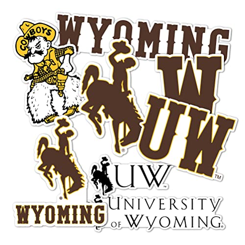 Desert Cactus University of Wyoming Sticker UWYO Cowboys Sticker Vinyl Decals Laptop Water Bottle Car Scrapbook Sheet T2 (Type 2)