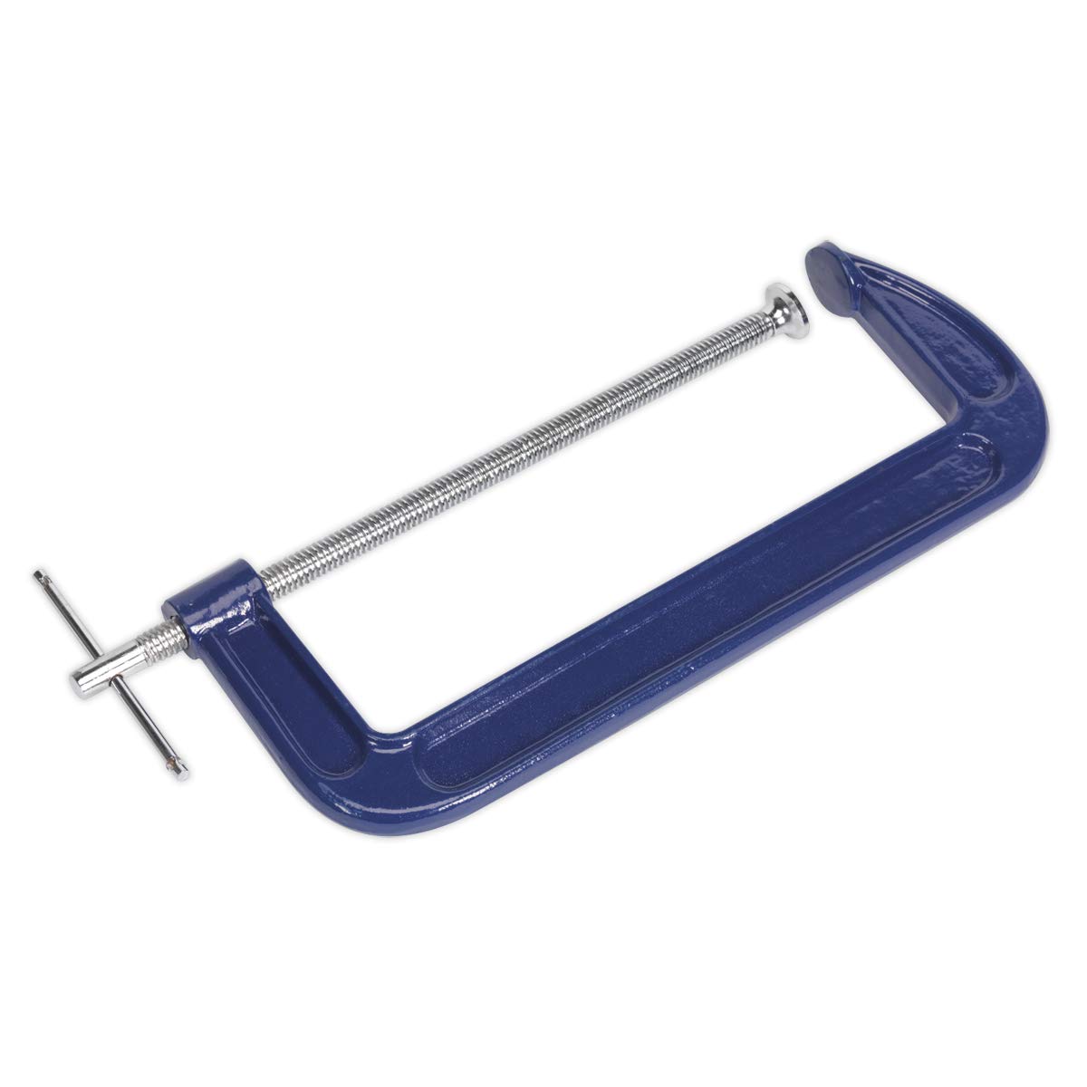 Sealey G-Clamp Fitted With Swivel Tip To Reduce Marking Length 300mm AK6012