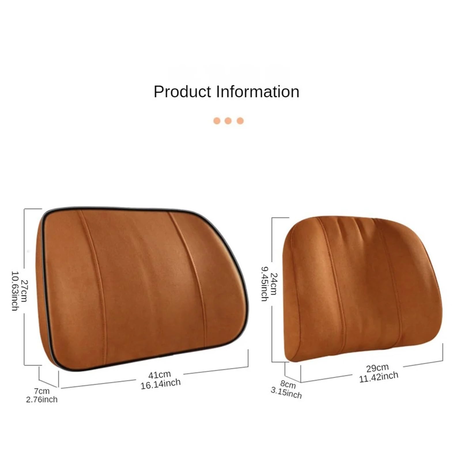 Zagłówek Samochodowy Pasuje do zagłówka z pianki memory foam marki Maybach, podparcie lędźwiowe z obciążnikiem z tkaniny zamszowej Zagłówek siedzenia(Black lumbar pillow)