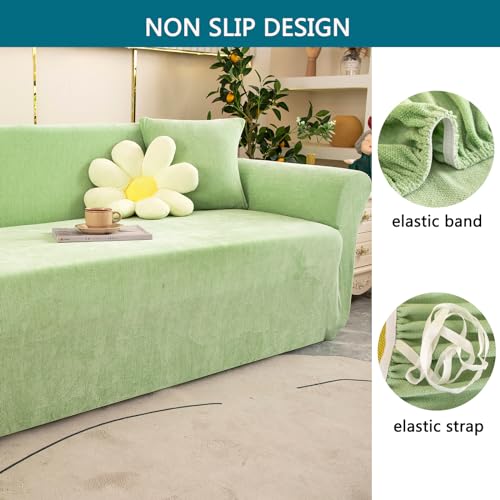 Funda de sofa elastica chenilla elegante protector de muebles premium XL 5