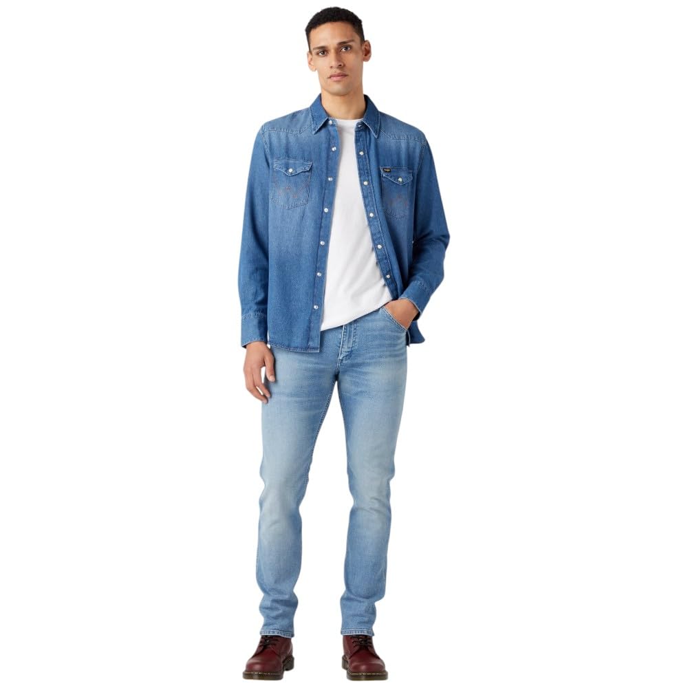 Wrangler - Hemd Herren - Regular Fit - 27Mw - Dunkel Stone