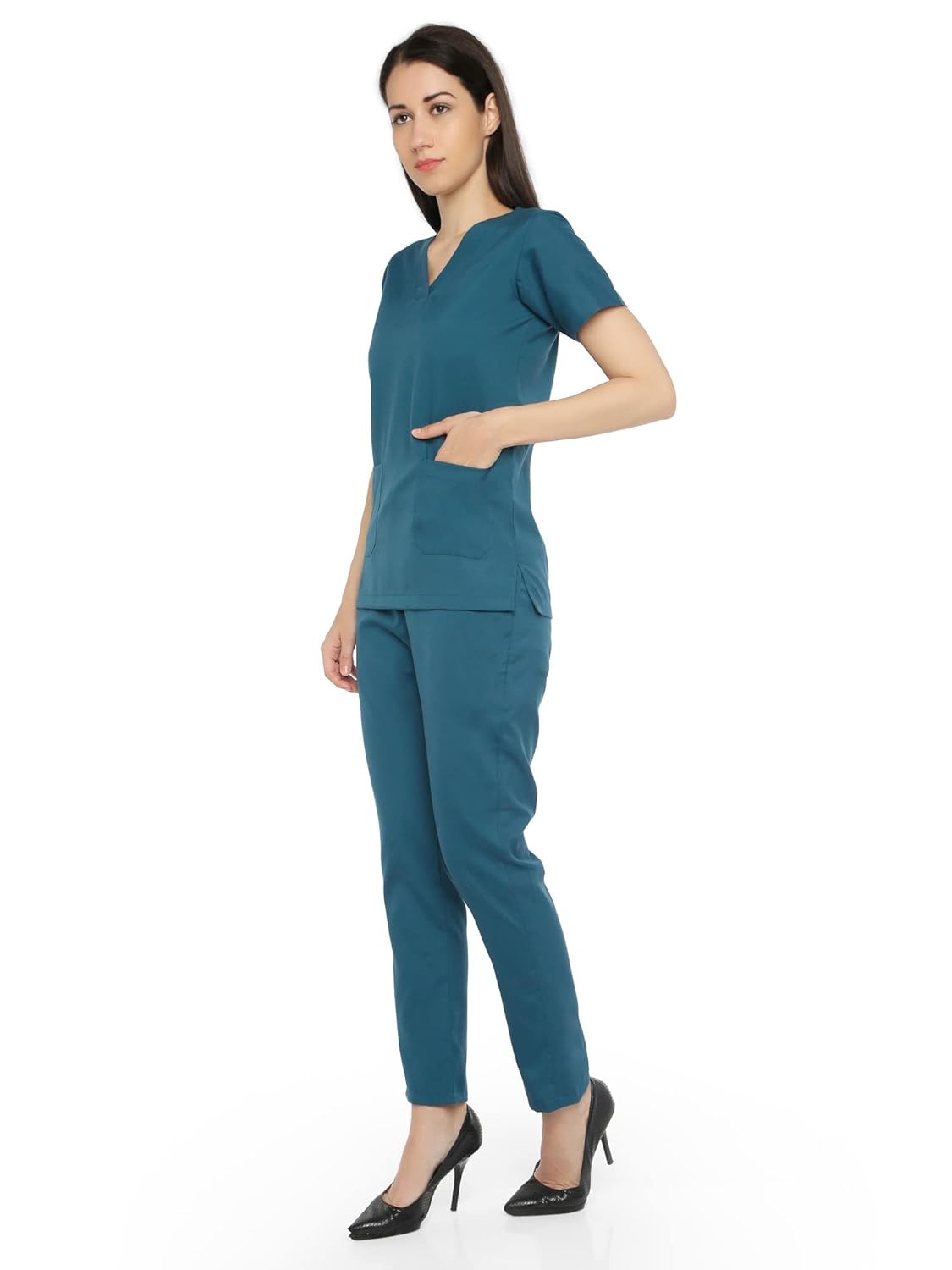 Associated uniform female scrub suits - ideal for doctors, dentists and health professionals. Classic (XS, Forest Green) Associated uniform female scrub suits - ideal for doctors, dentists and health professionals. Classic (XS, Forest Green)