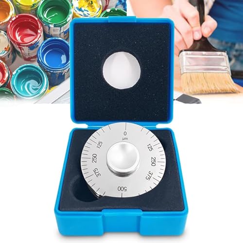 LHQYA Roller Wet Film Thickness Gauge, Wet Film Thickness Gauge with Storage Box, Measurement Range: 25um/50um/100um/200um/500um/1000um Optional, Clear Scale, for Coating Painting