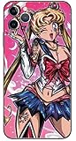 RNGEDG Case for Apple iPhone,Pretty Soldier Sailor Moon Anime Manga Comic Theme Case with TPU Frame