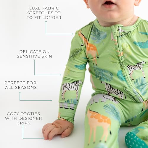 Image of Posh Peanut Baby Rompers Pajamas - Newborn Sleepers Boy Clothes - Kids One Piece PJ - Soft Viscose from Bamboo