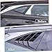 MUXEE 2Pcs Rear Side Window Louvers Air Vent Scoop Shades Cover Blinds Trim for Hyundai Tucson 2022 2023 2024 2025 - ABS Bright Black Sport Interior Accessories（NOT FIT Tucson nline）