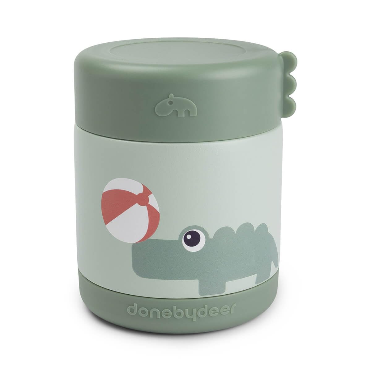Done by Deer Recipiente térmico para comida Playground, 300 ml, color verde