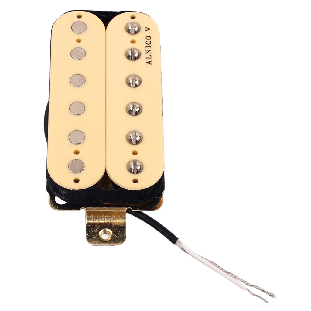 Amazon.co.jp: koolsoo ルハムバッカーピックアップアルニコ5クリーム