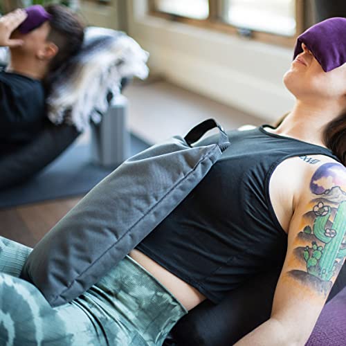 Hugger Mugger 10lb Yoga Sandbag - Adds Weight to Your Poses, Zipper Cover, Sturdy Handle, Silica Sand Filling, Durable Material - Image 5