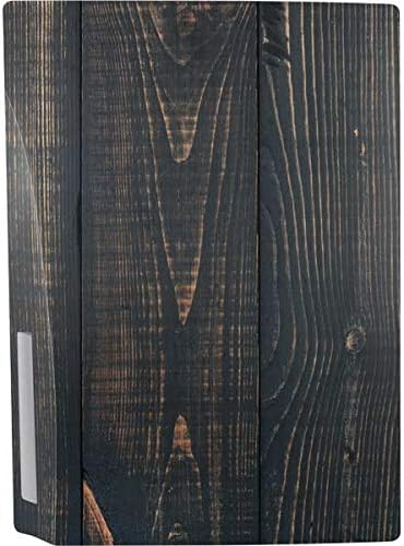 Skinit Decal Gaming Skin Compatible with PS5 Console - Black Painted Wood Design