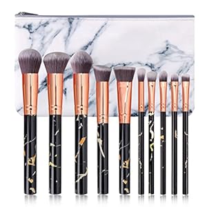 MADALIAN Marble Makeup Brush Set Beauty Tools Loose Brush Son Full Set of Beauty Tools(Color:D)