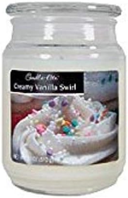 Candle-LITE Company 3297553 Creamy Vanilla Swirl Candle, 18 Oz