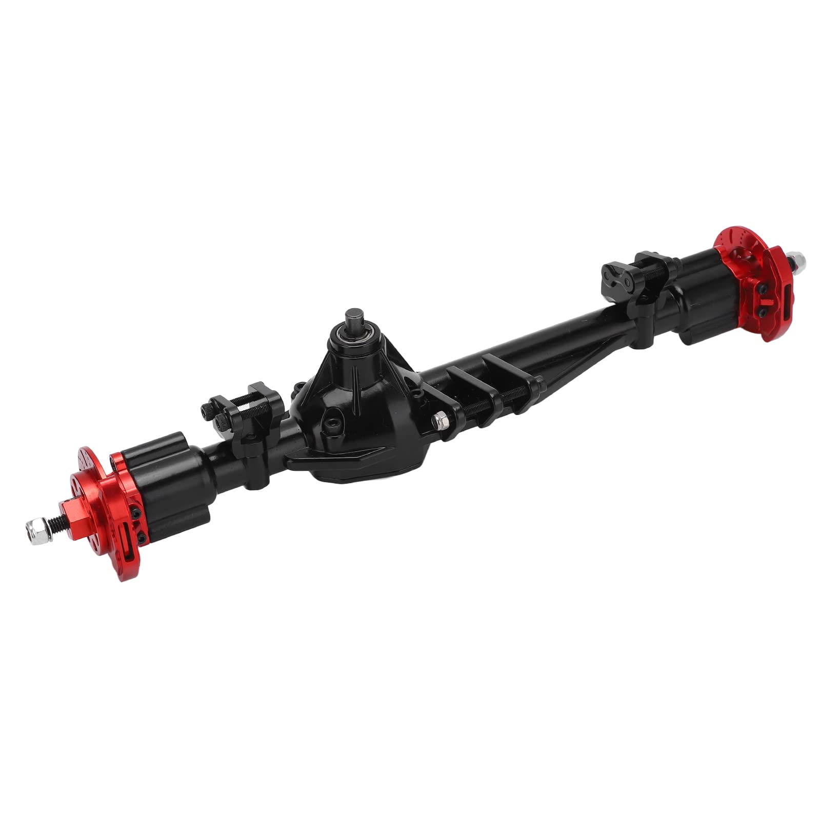VGEBY Gruppo di montaggio dell'asse posteriore in metallo per AXIAL RBX10 Ryft 1/10 RC Car, nero e rosso