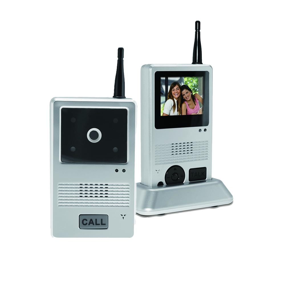 Lifemax White 1271 Wireless Video Door Phone, Colour Display, Home Security,